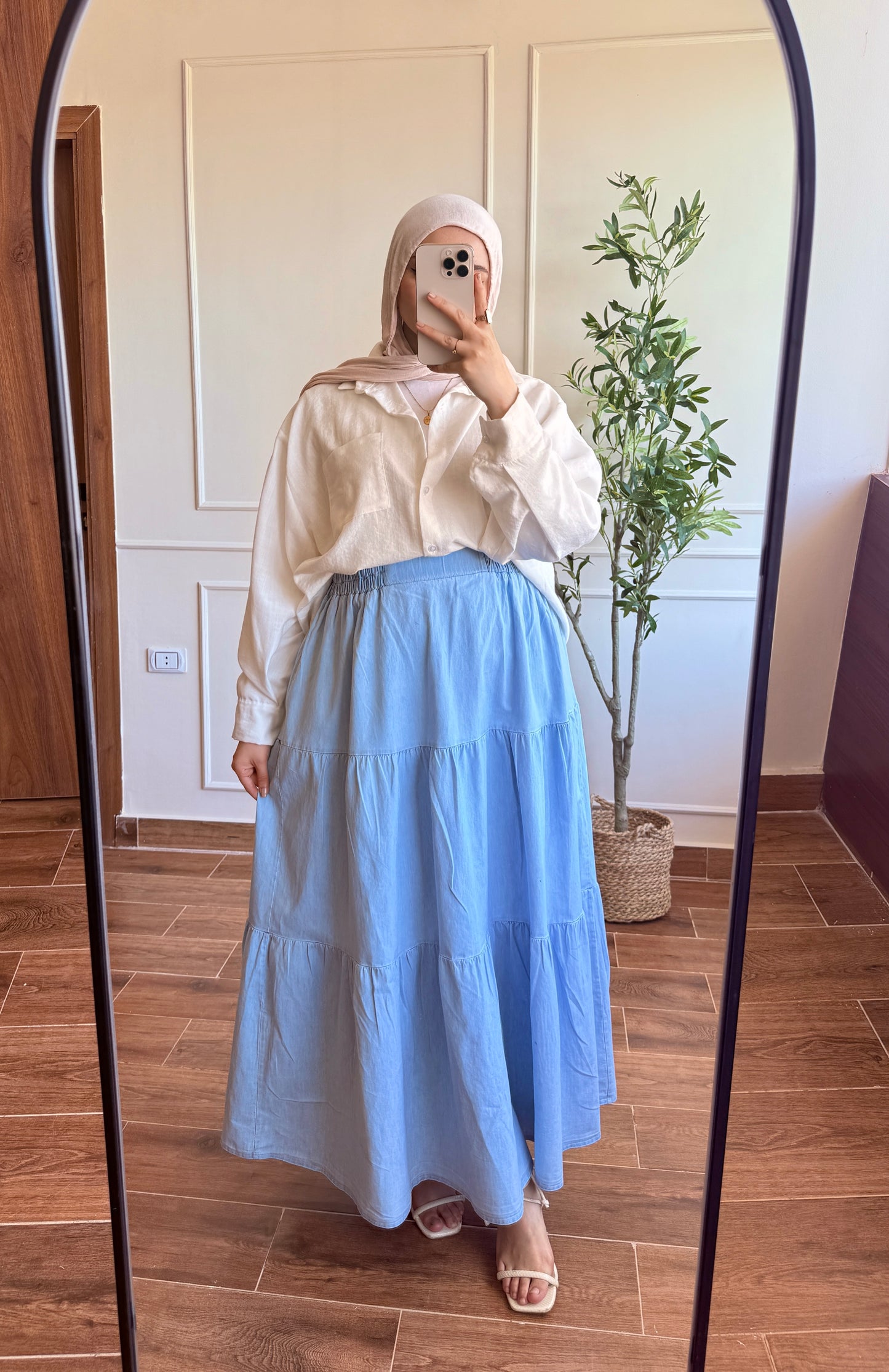 Denim skirt