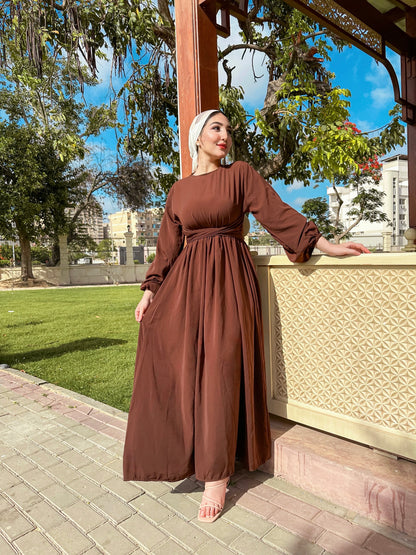 Plain Brown Dress