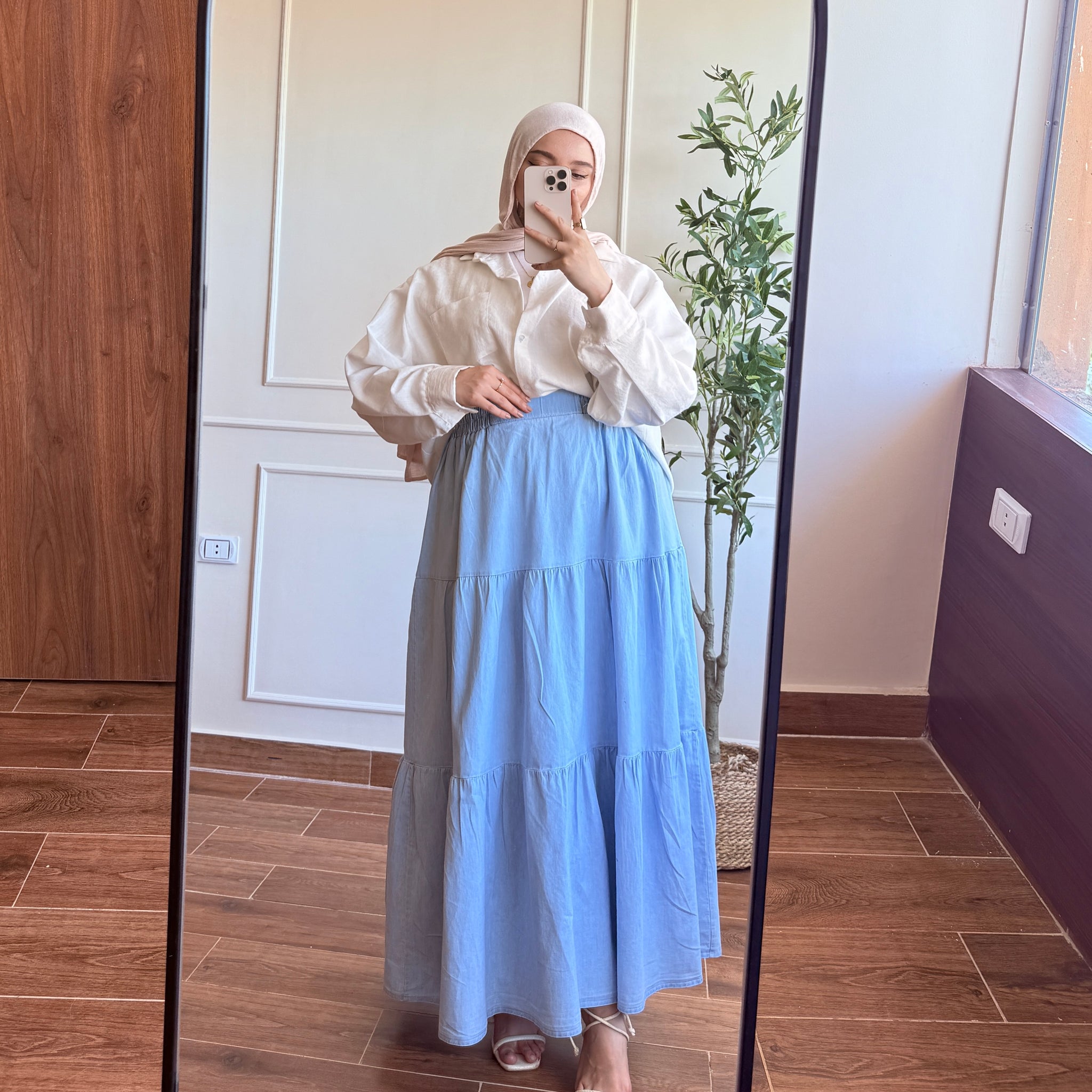 Denim skirt