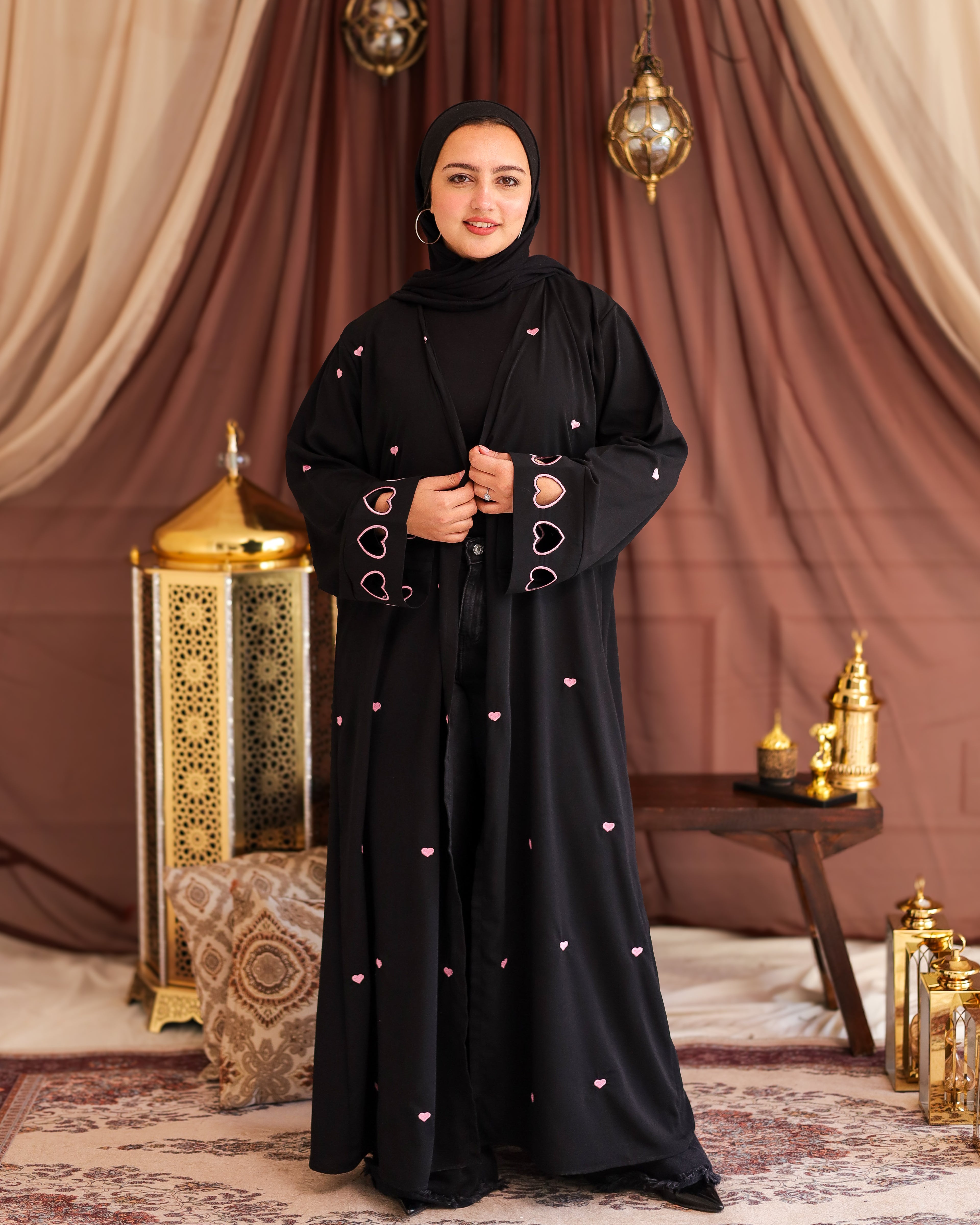 Luna love black Abaya