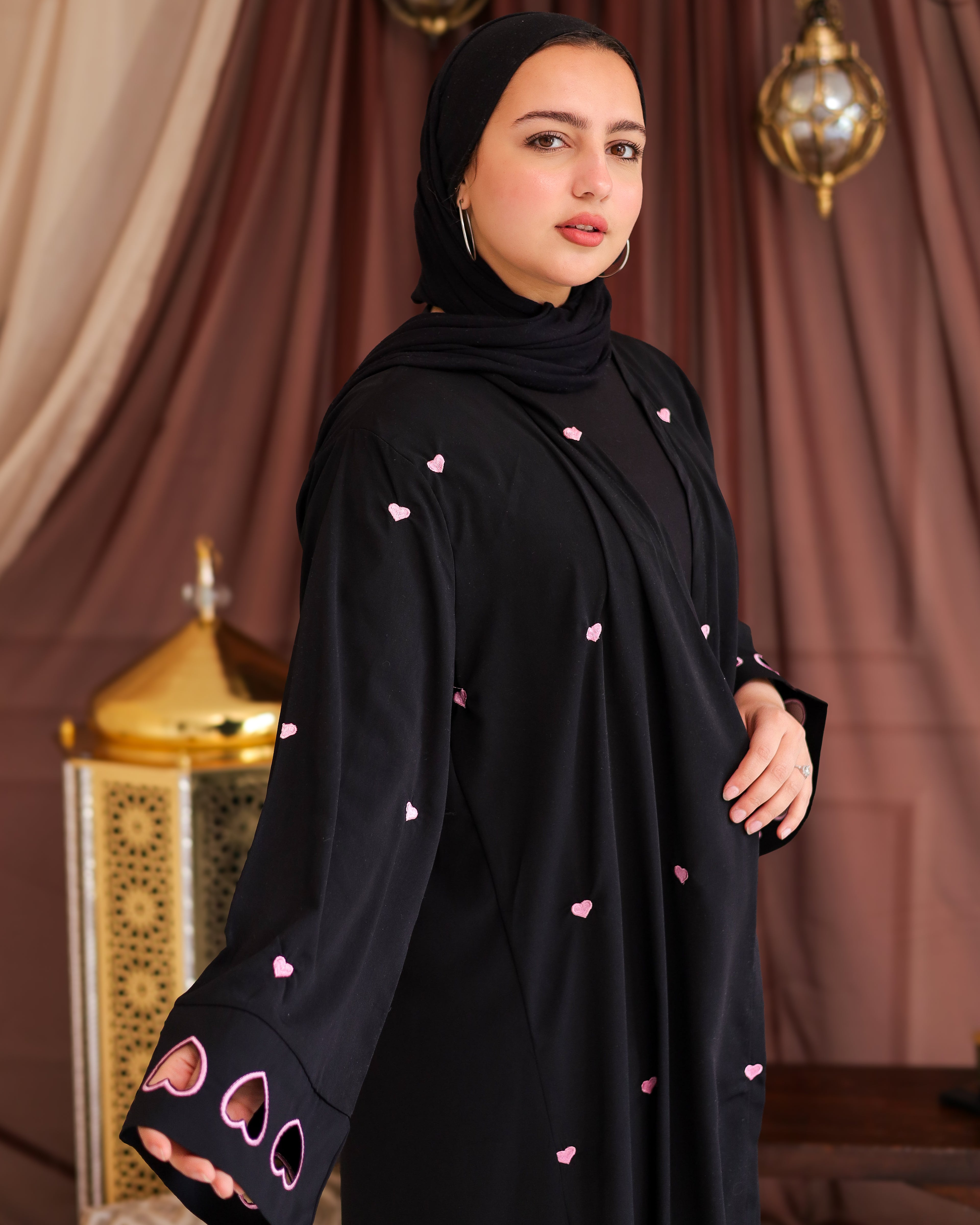 Luna love black Abaya