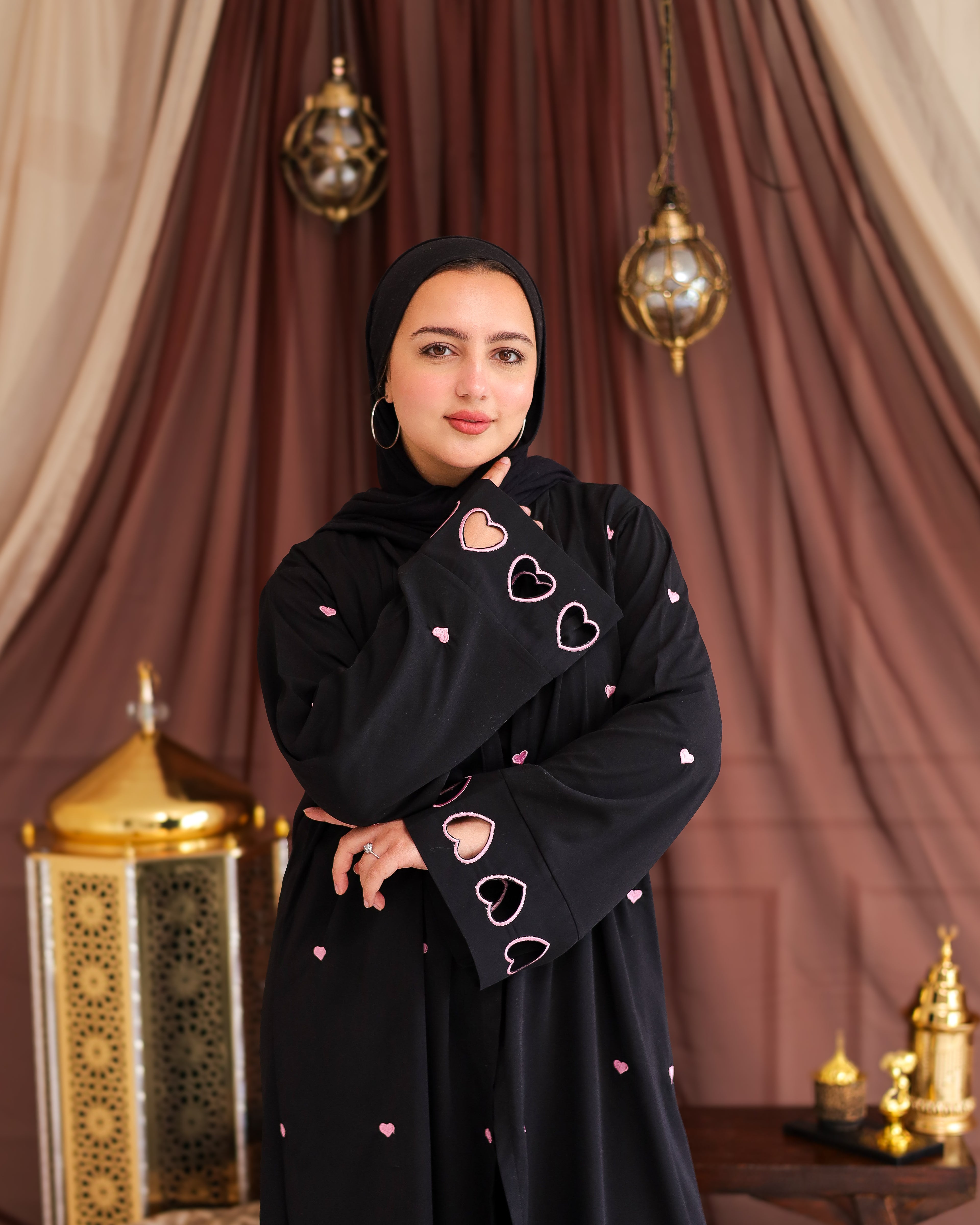 Luna love black Abaya