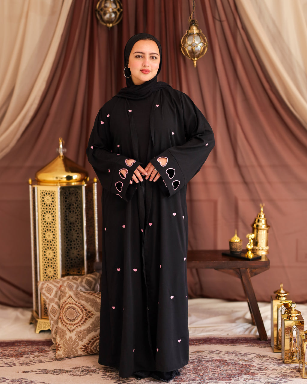 Luna love black Abaya