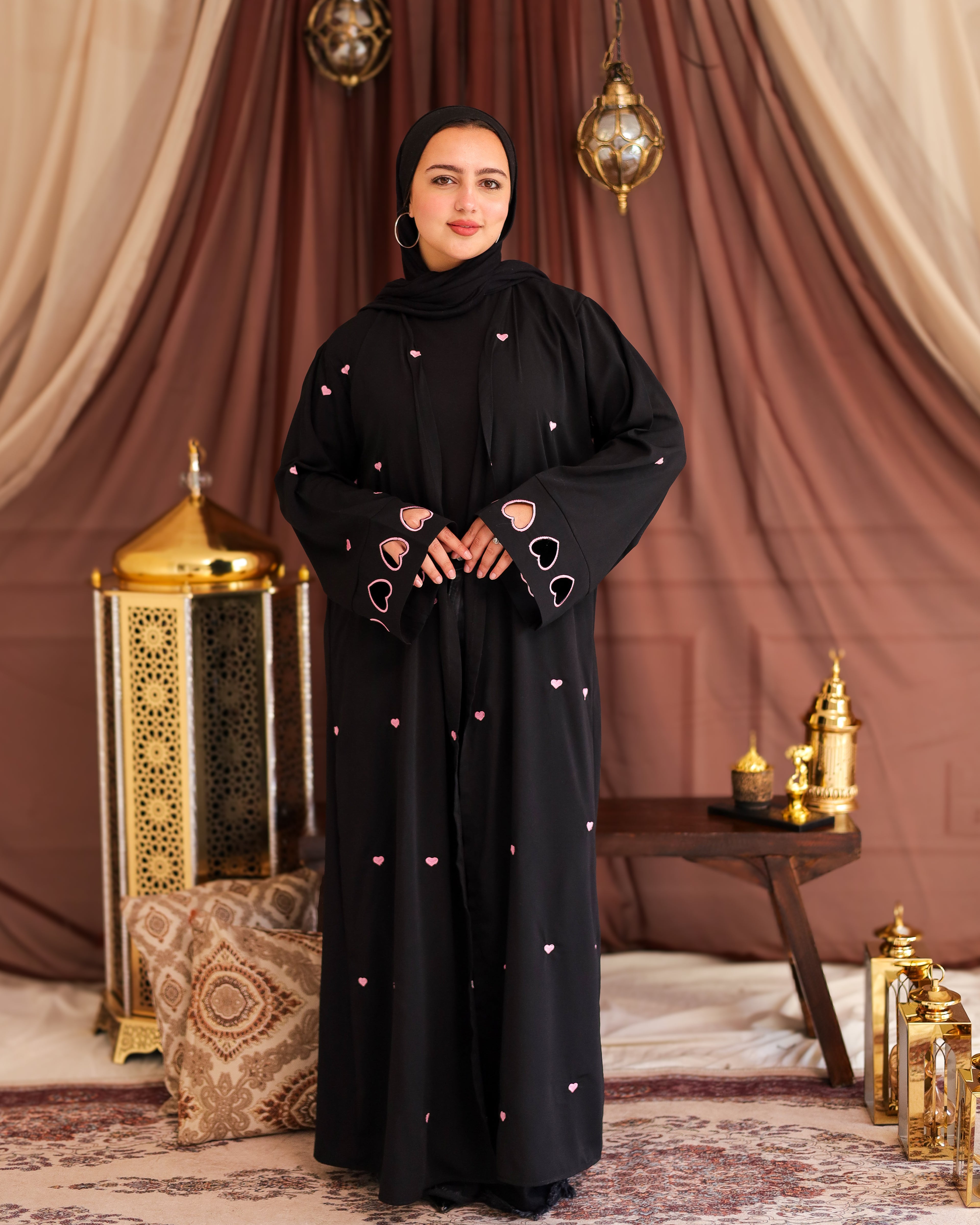 Luna love black Abaya