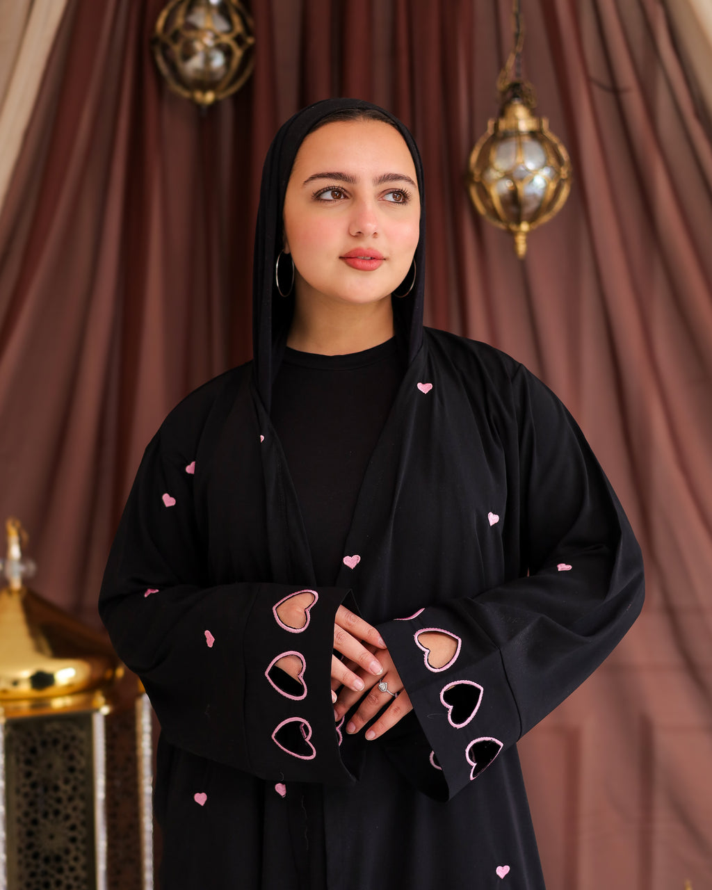 Luna love black Abaya