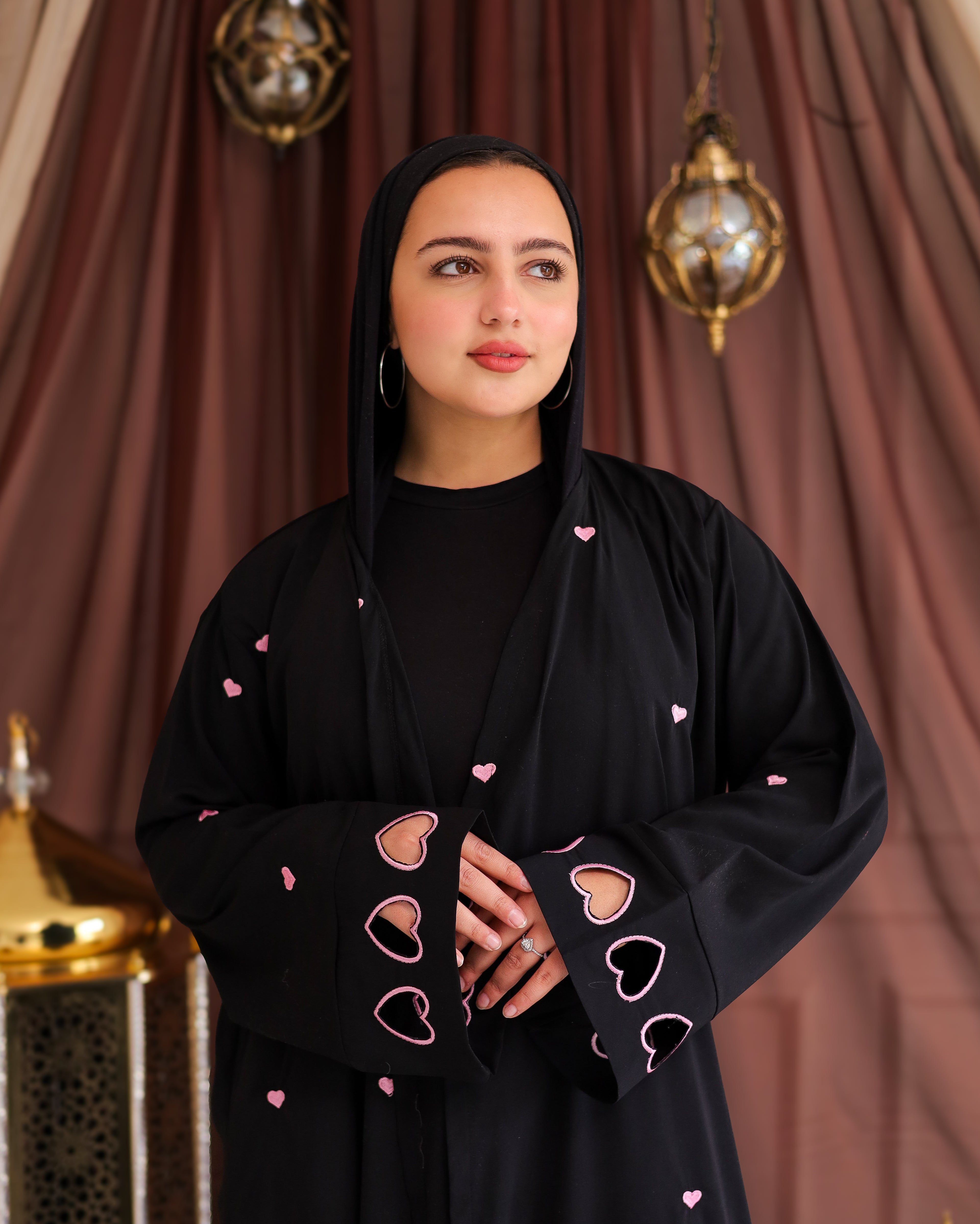Luna love black Abaya