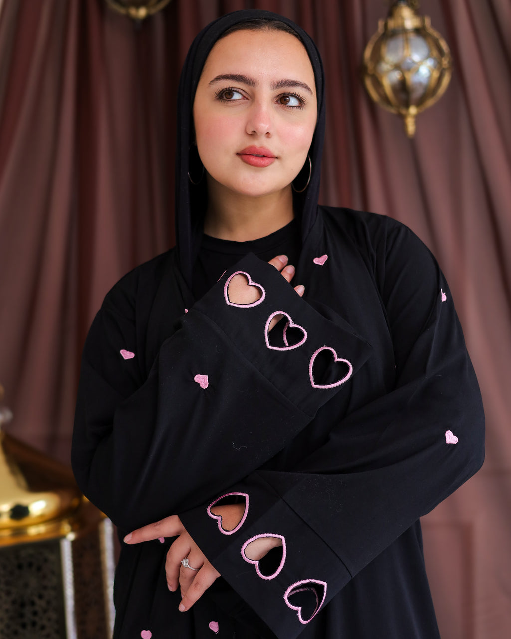 Luna love black Abaya