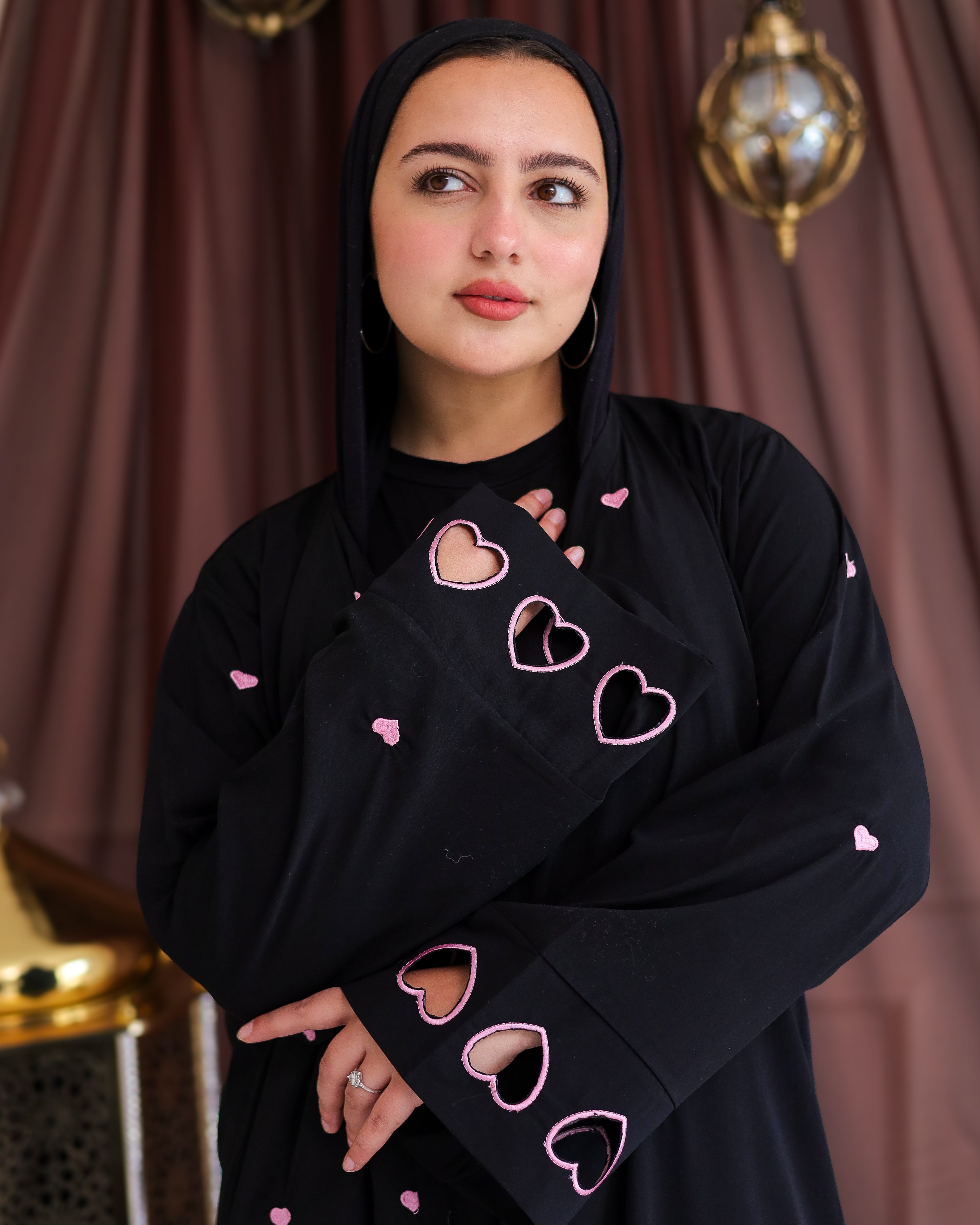 Luna love black Abaya
