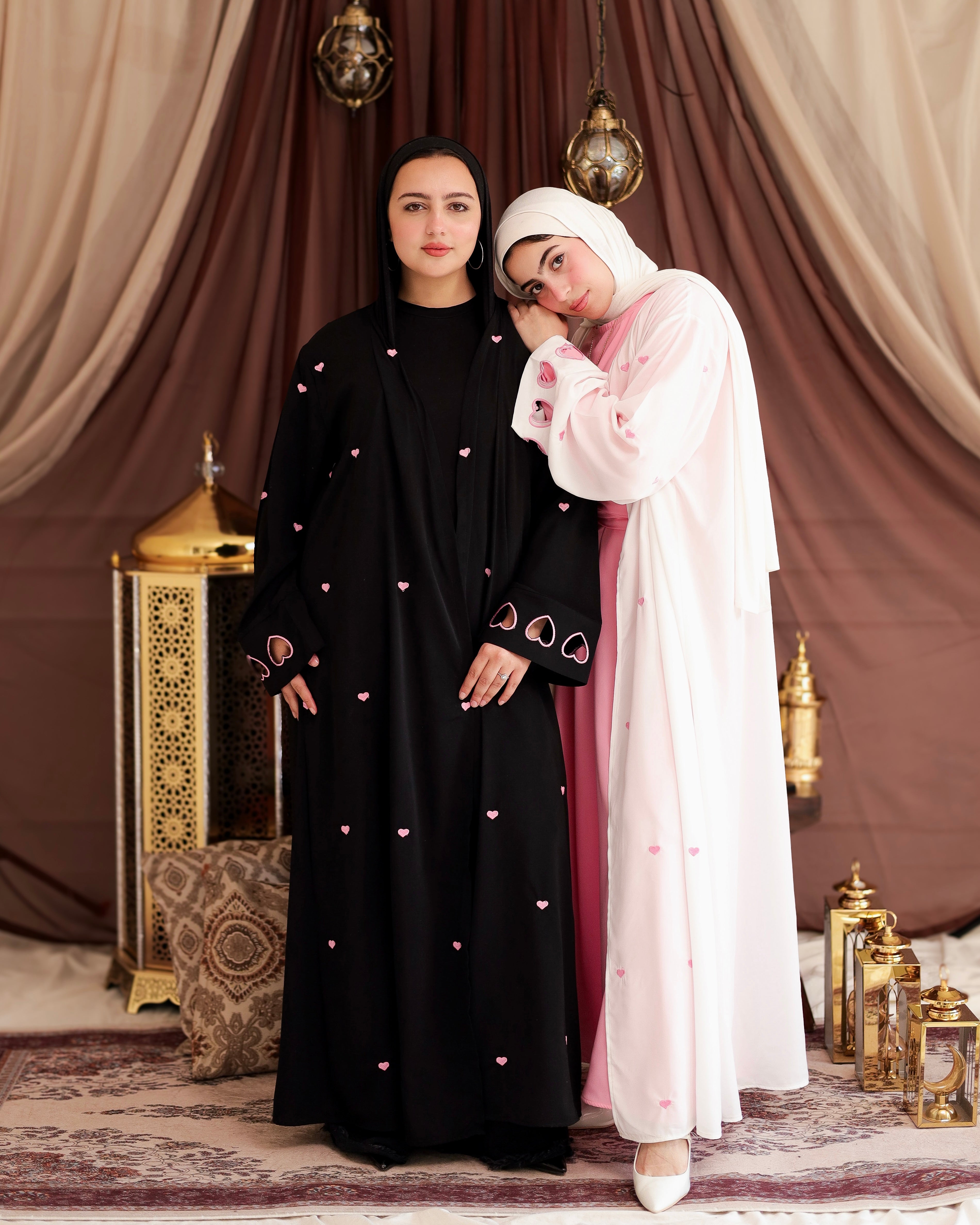 Luna love white Abaya