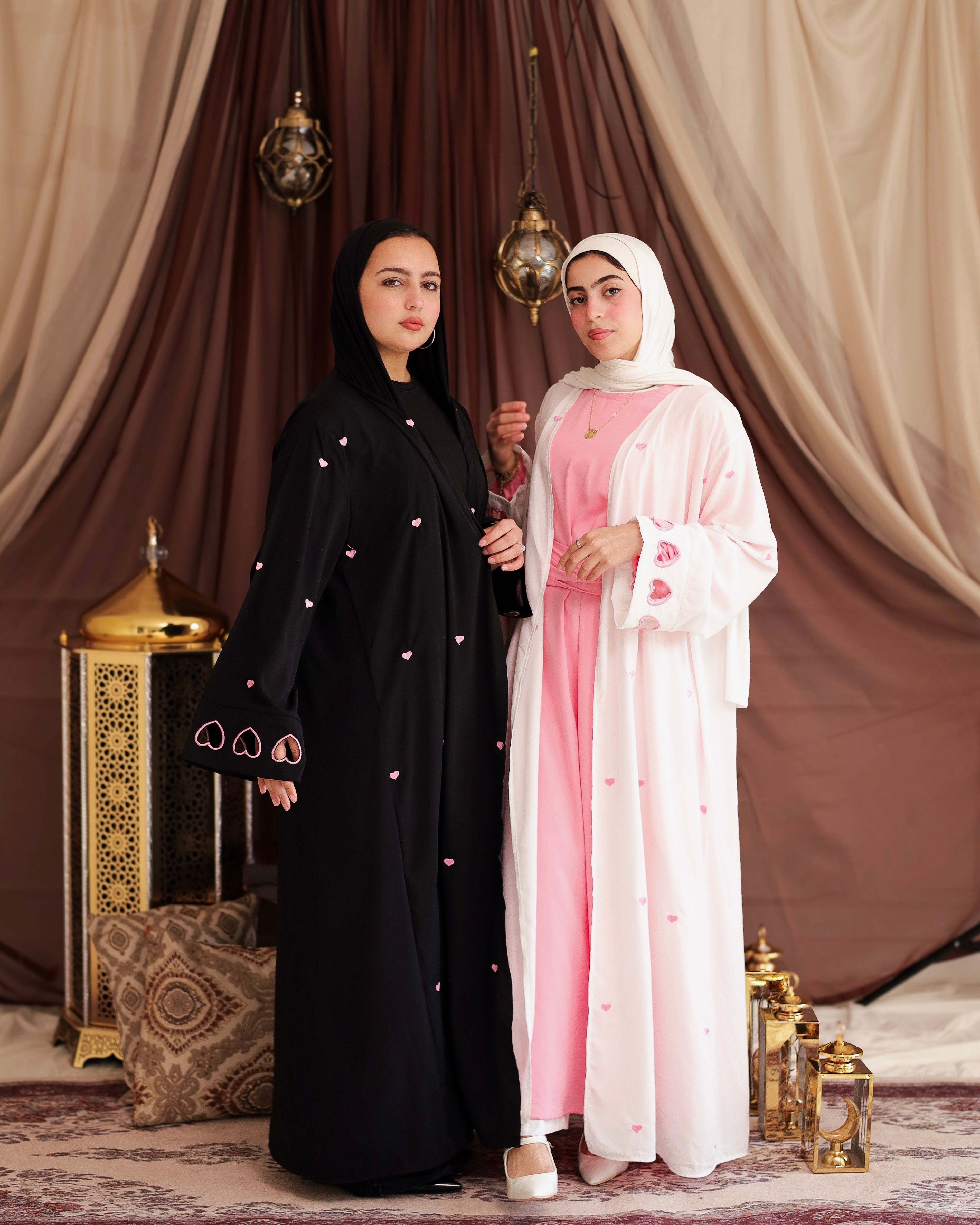 Luna love white Abaya