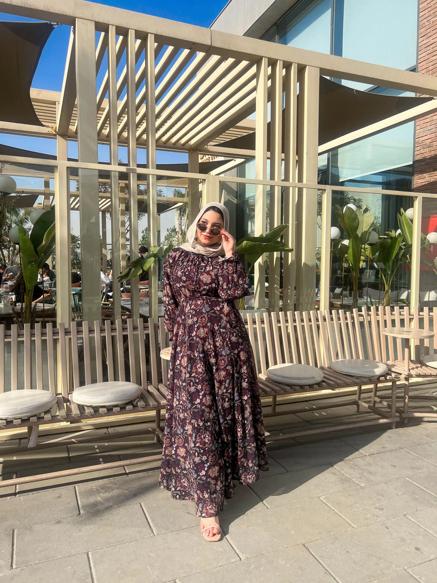 Black rose dress