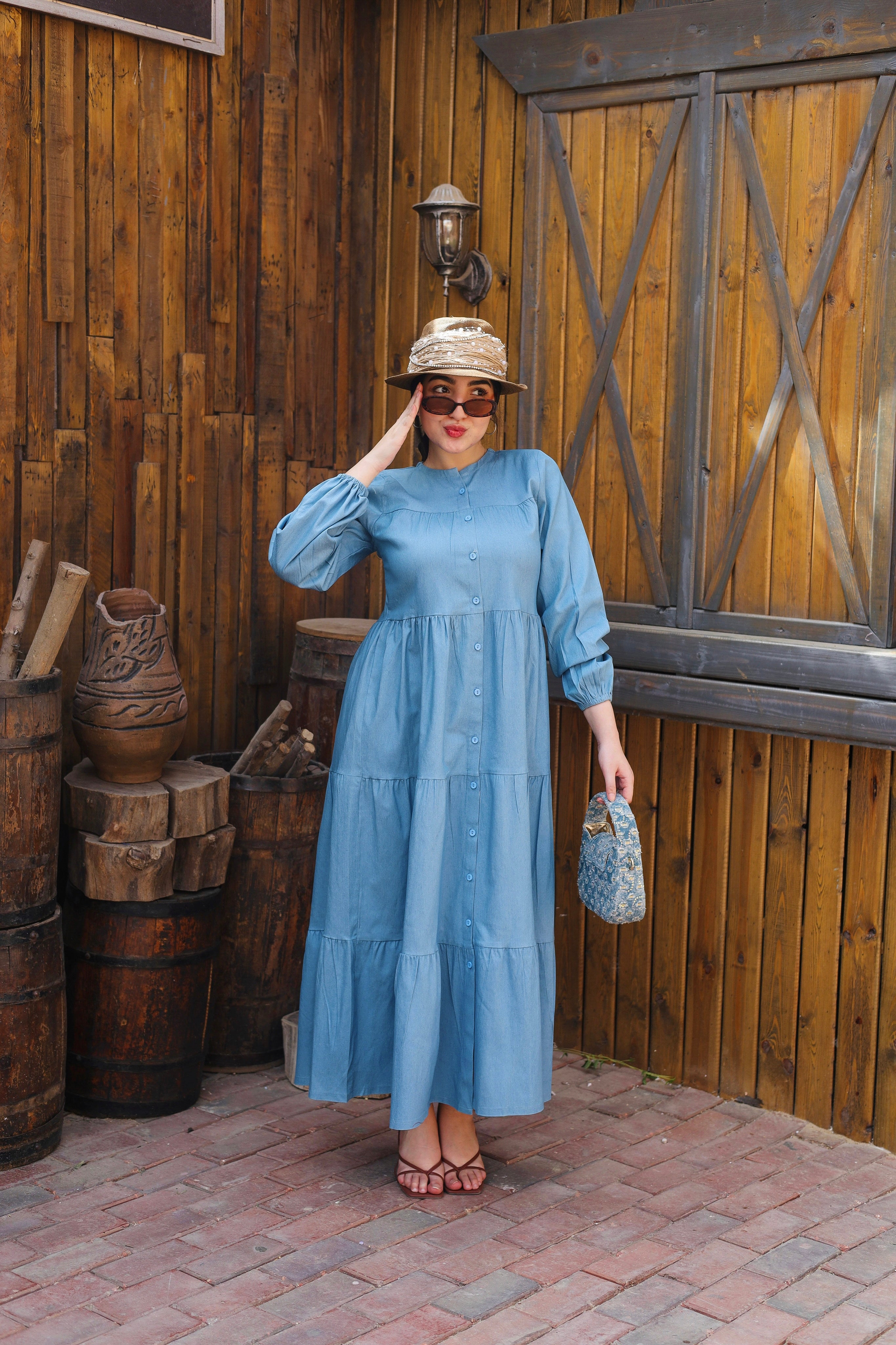 Denim dress