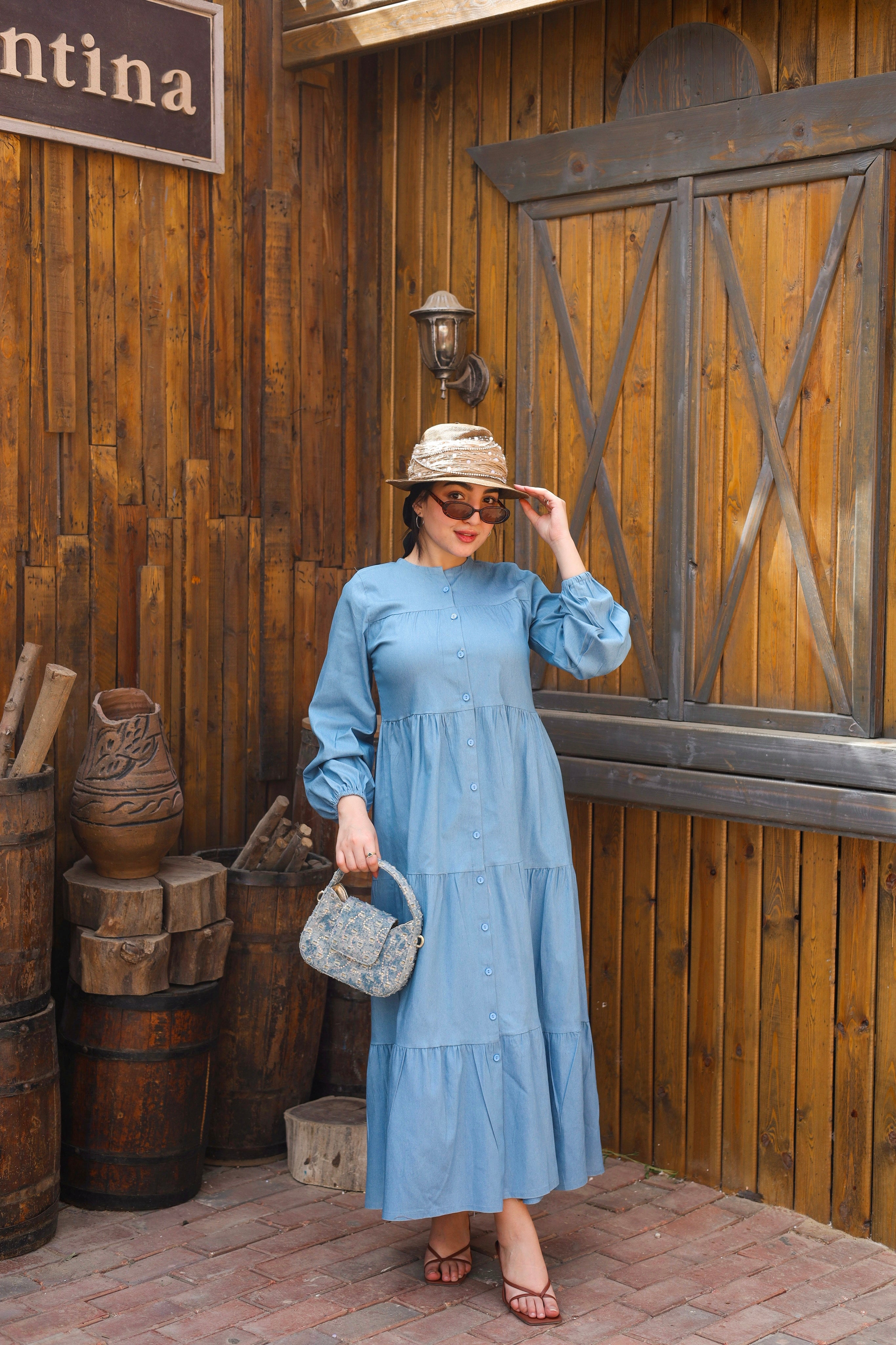 Denim dress