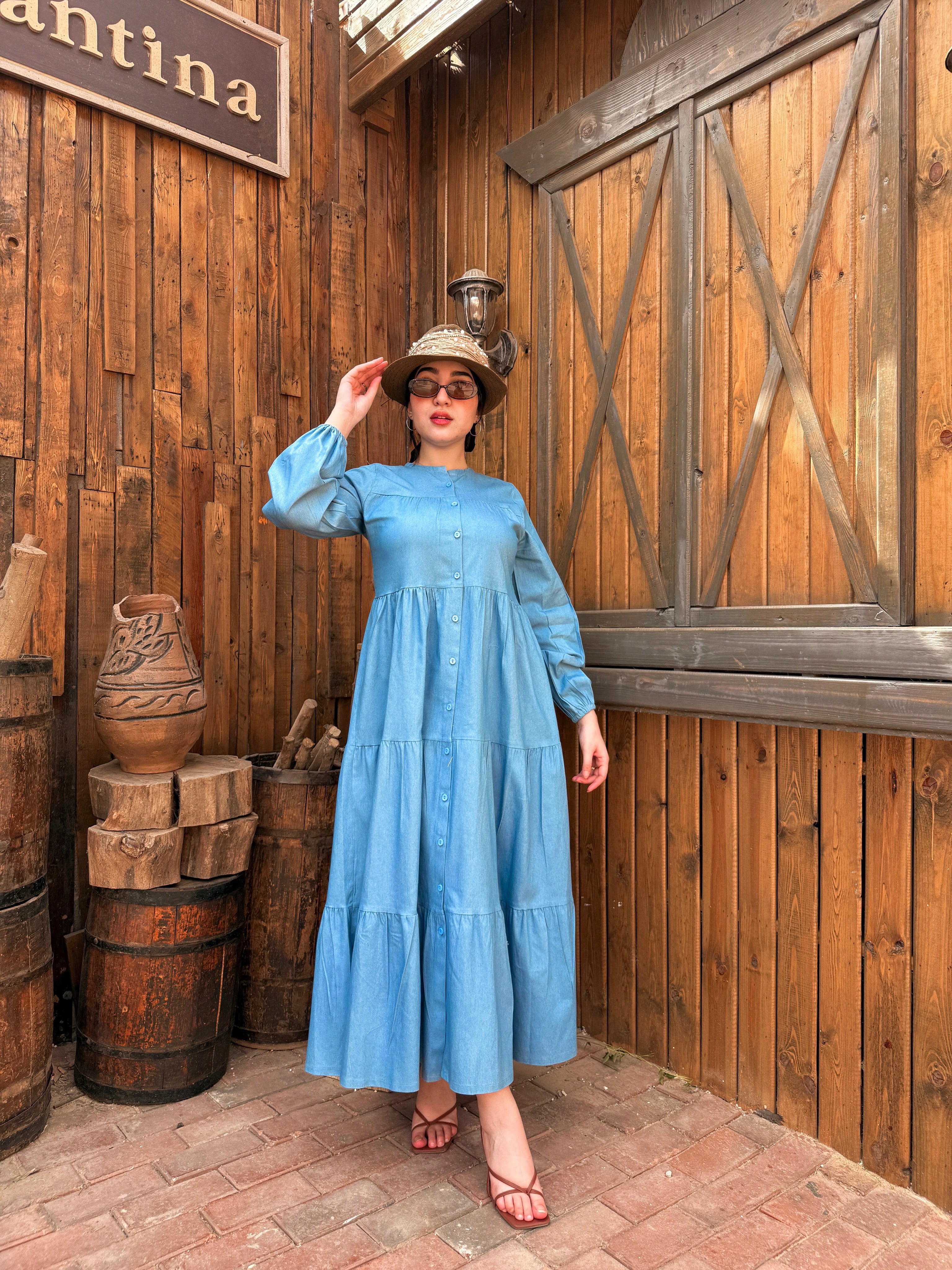 Denim dress