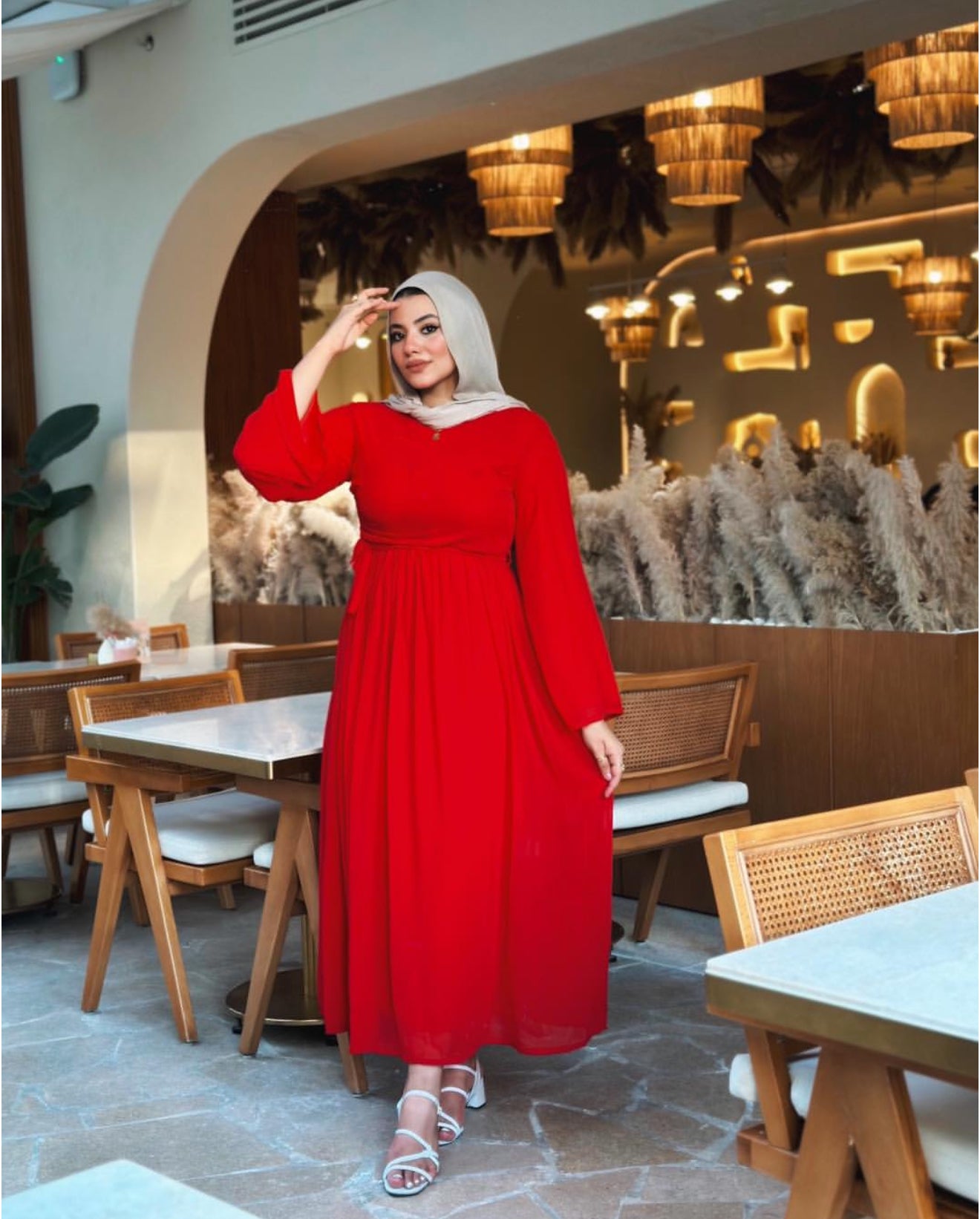 Chiffon flowy dress