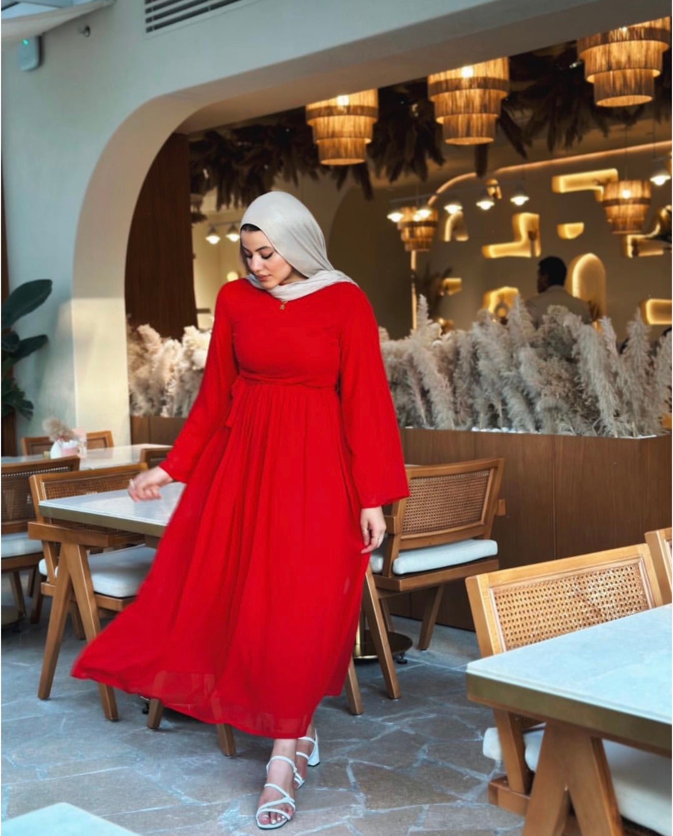Chiffon flowy dress