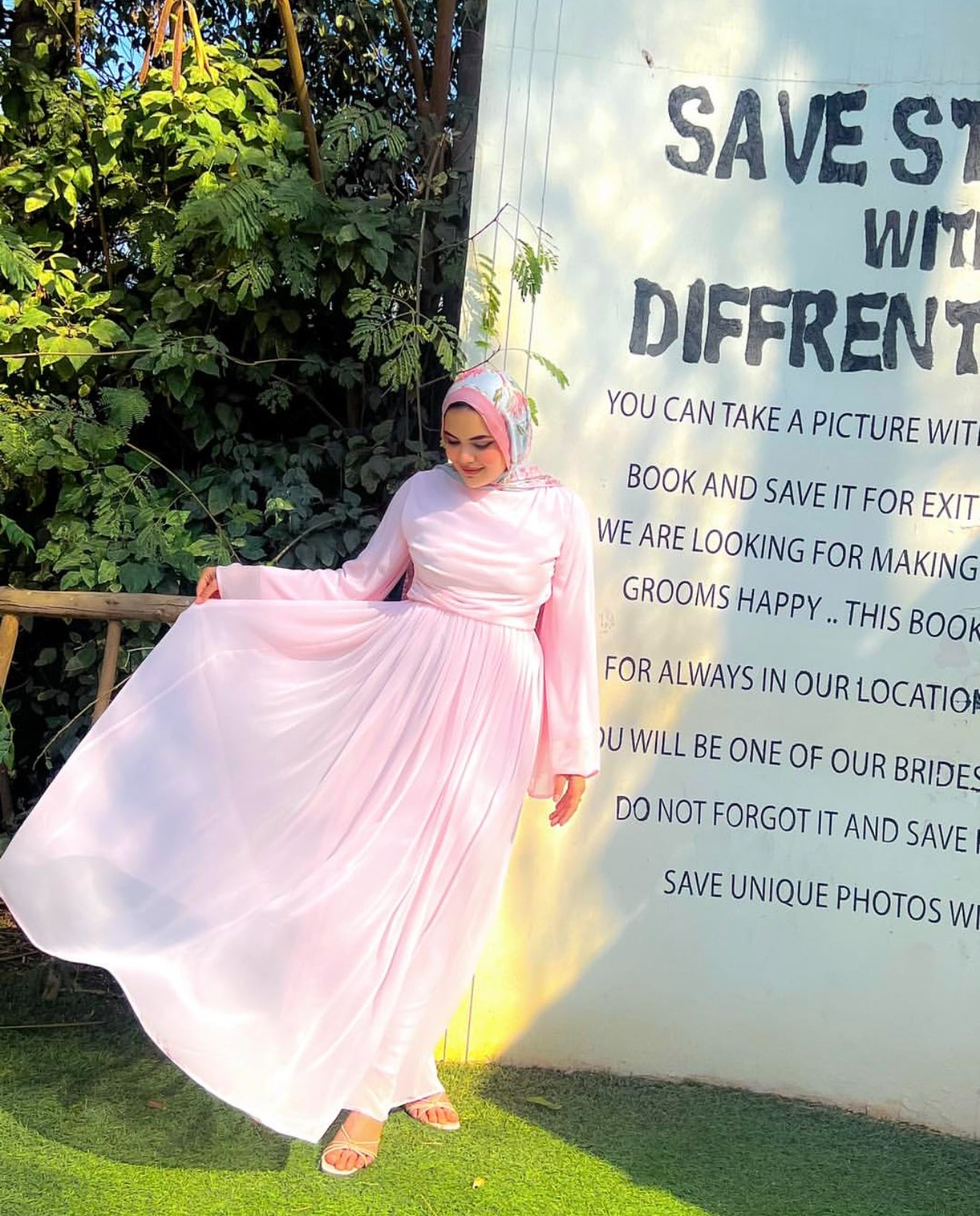 Chiffon flowy dress
