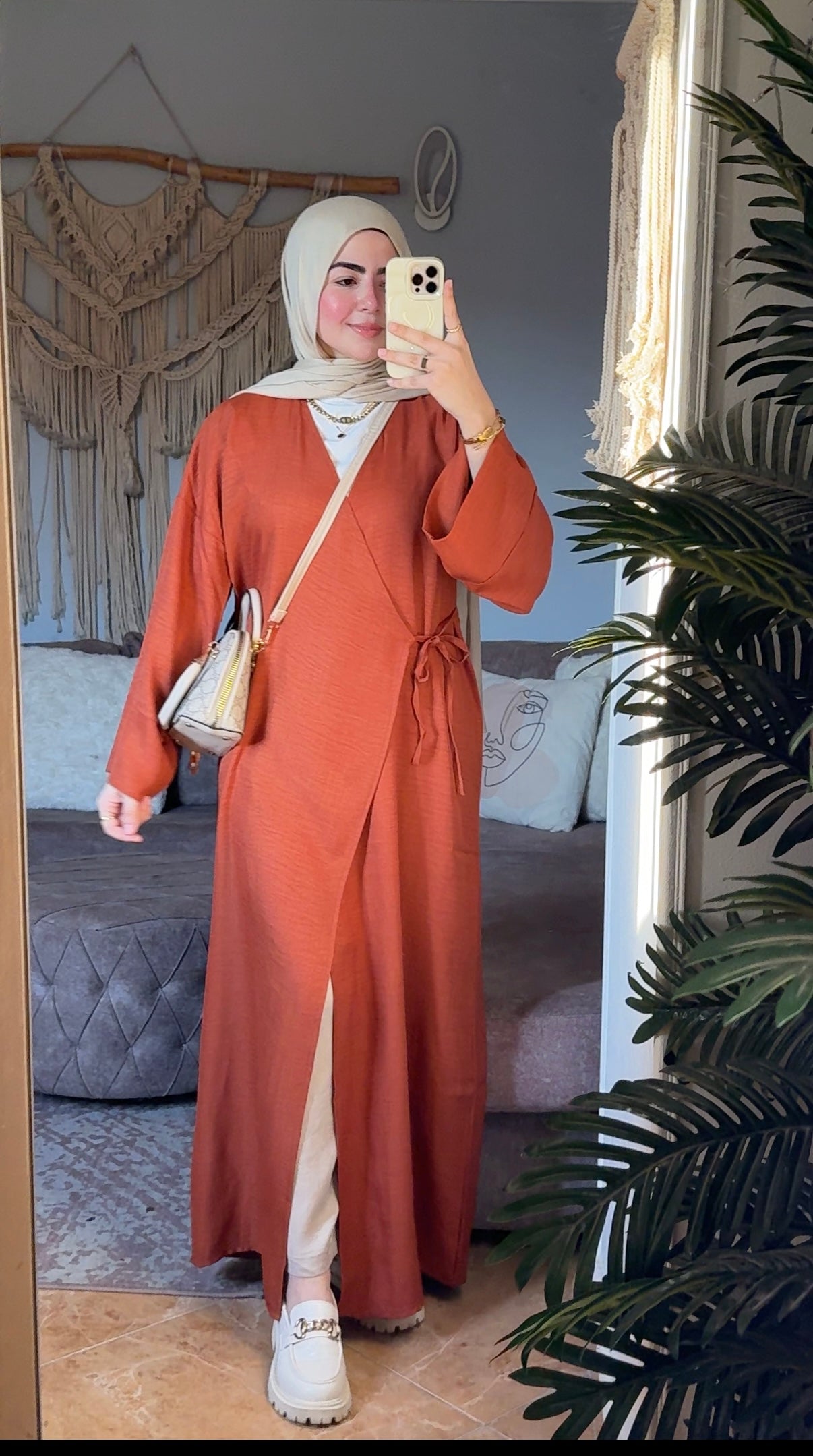 Easygo Apple Green linen dress