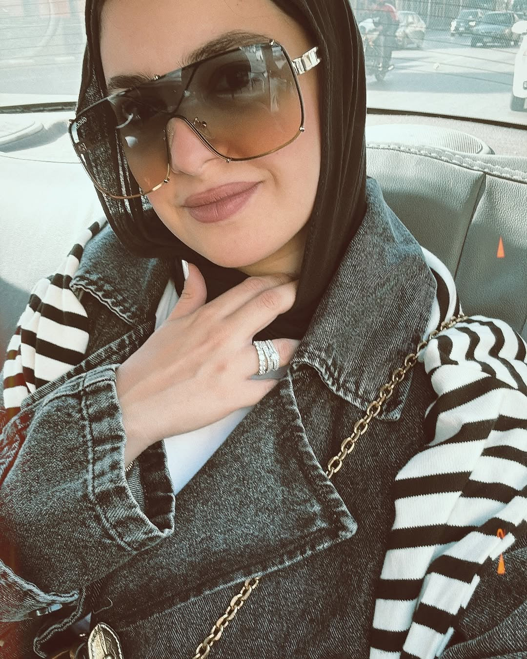 Denim trench coat