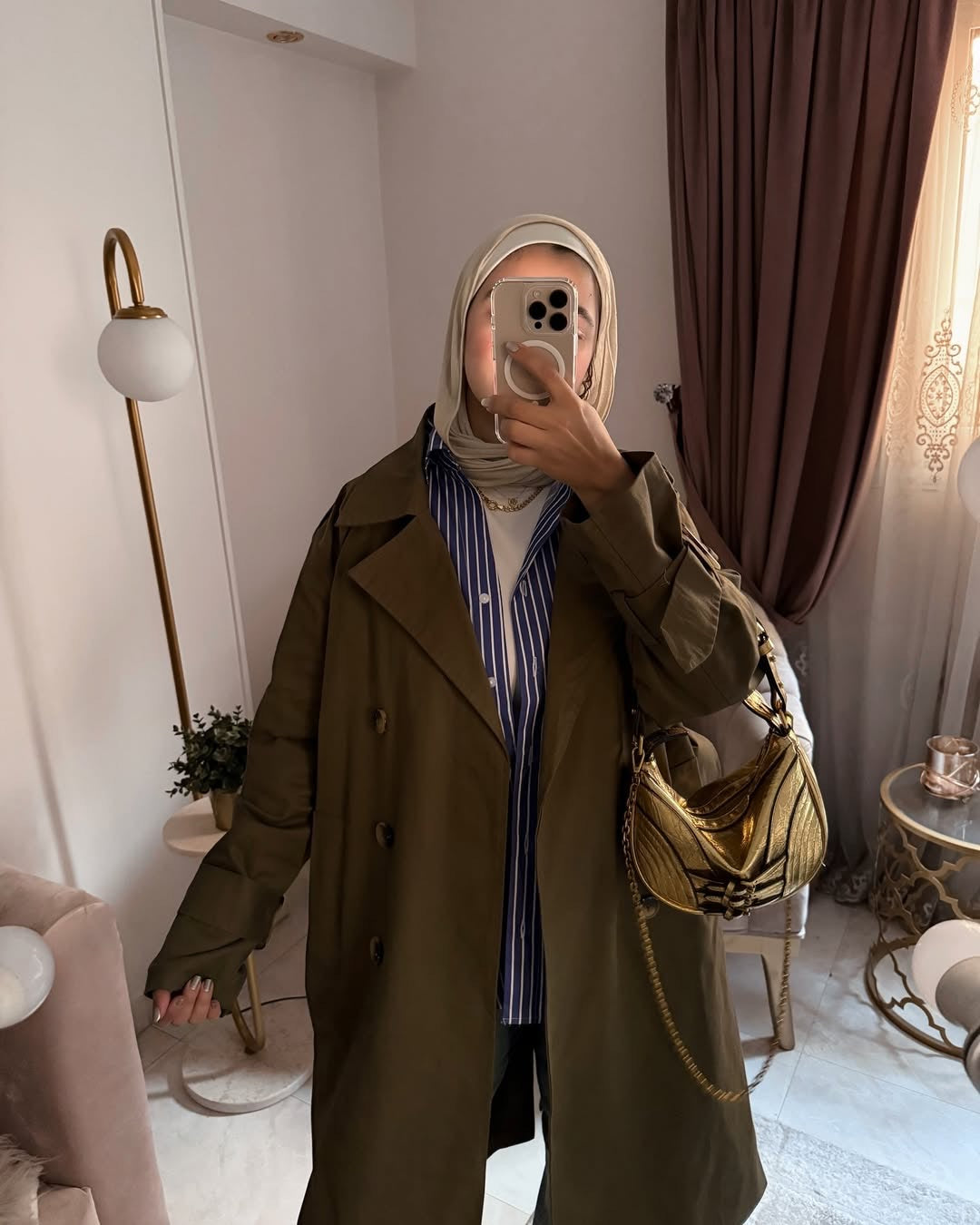 Winter trench coat