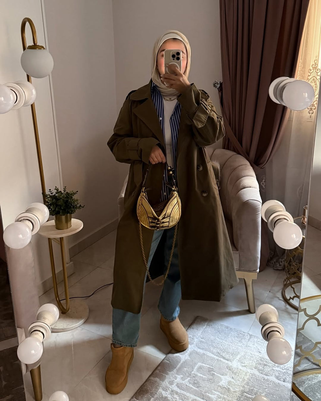 Winter trench coat