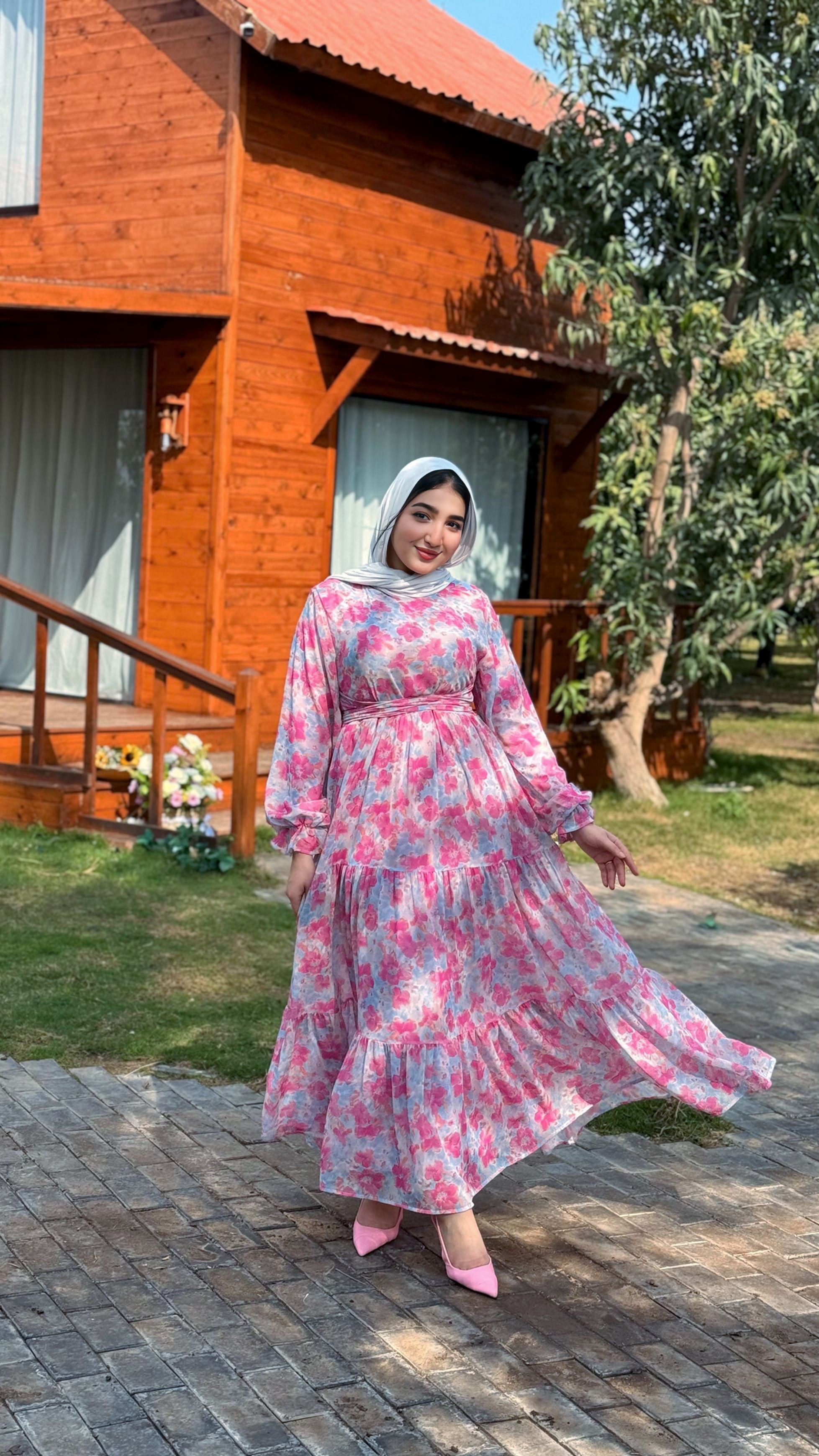 Fushia Butterfly Dress