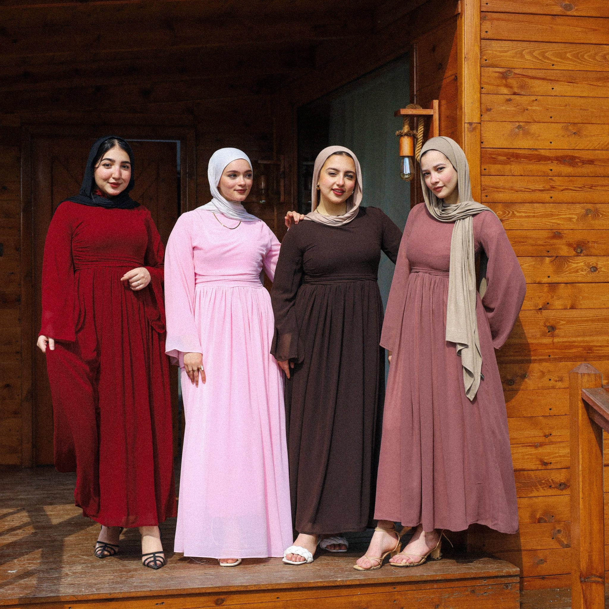 Chiffon pleats