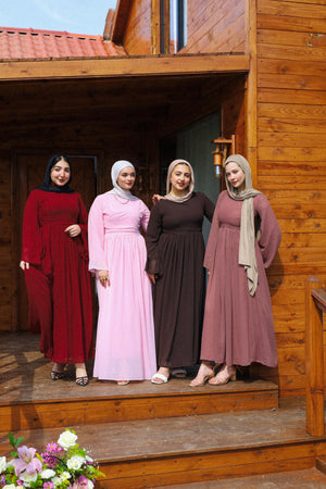 Chiffon pleats