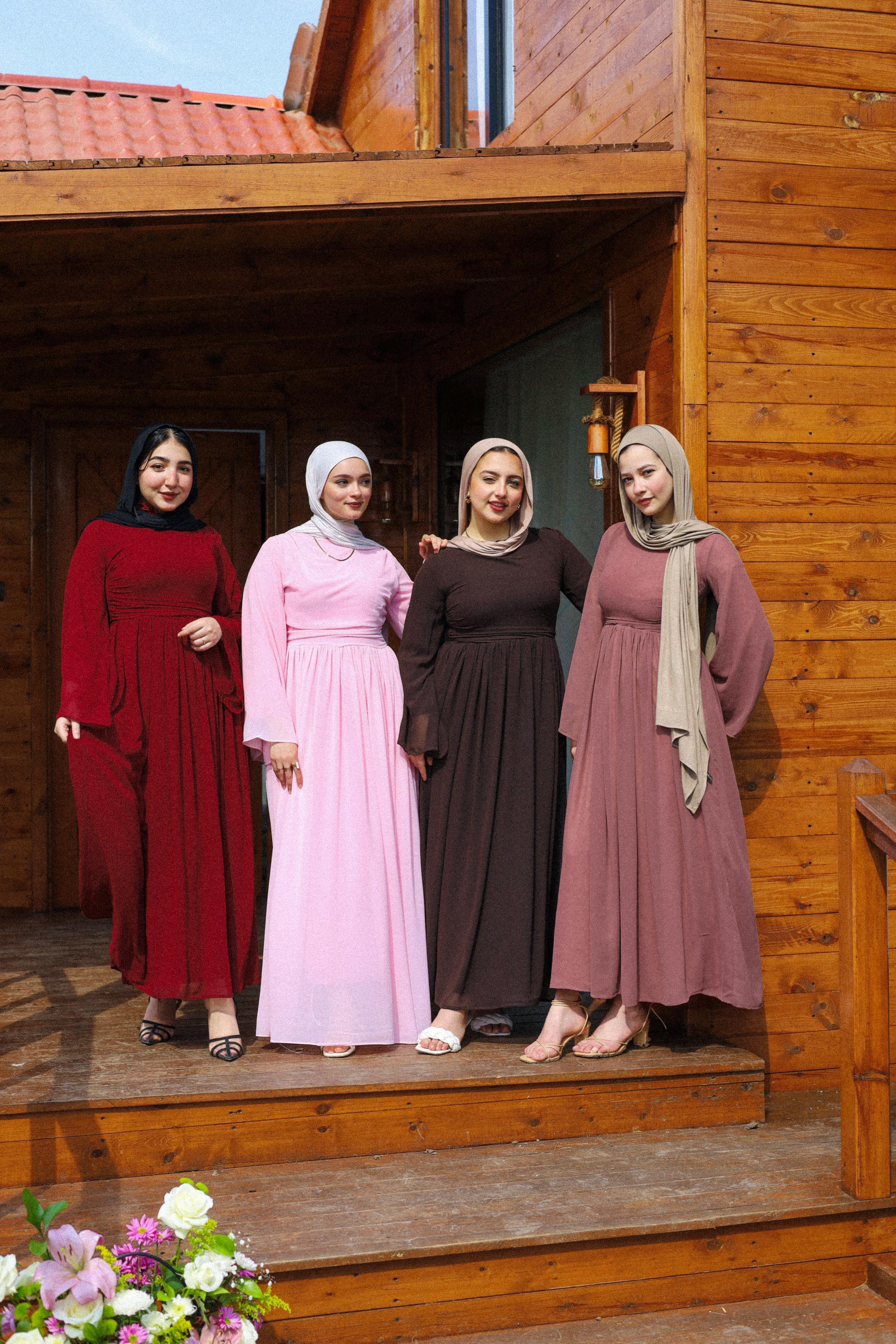 Chiffon pleats