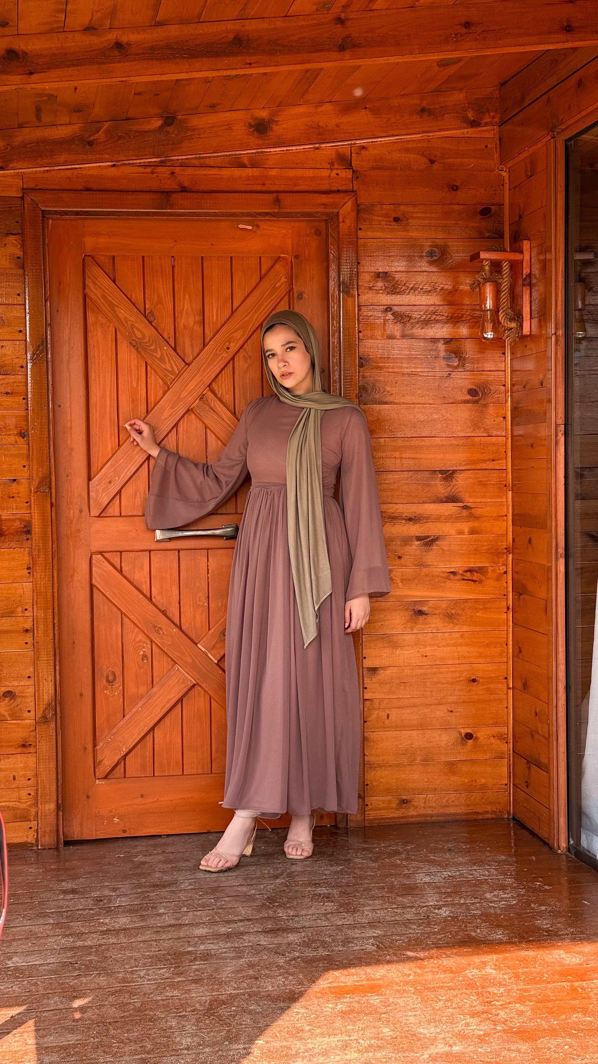 Chiffon pleats