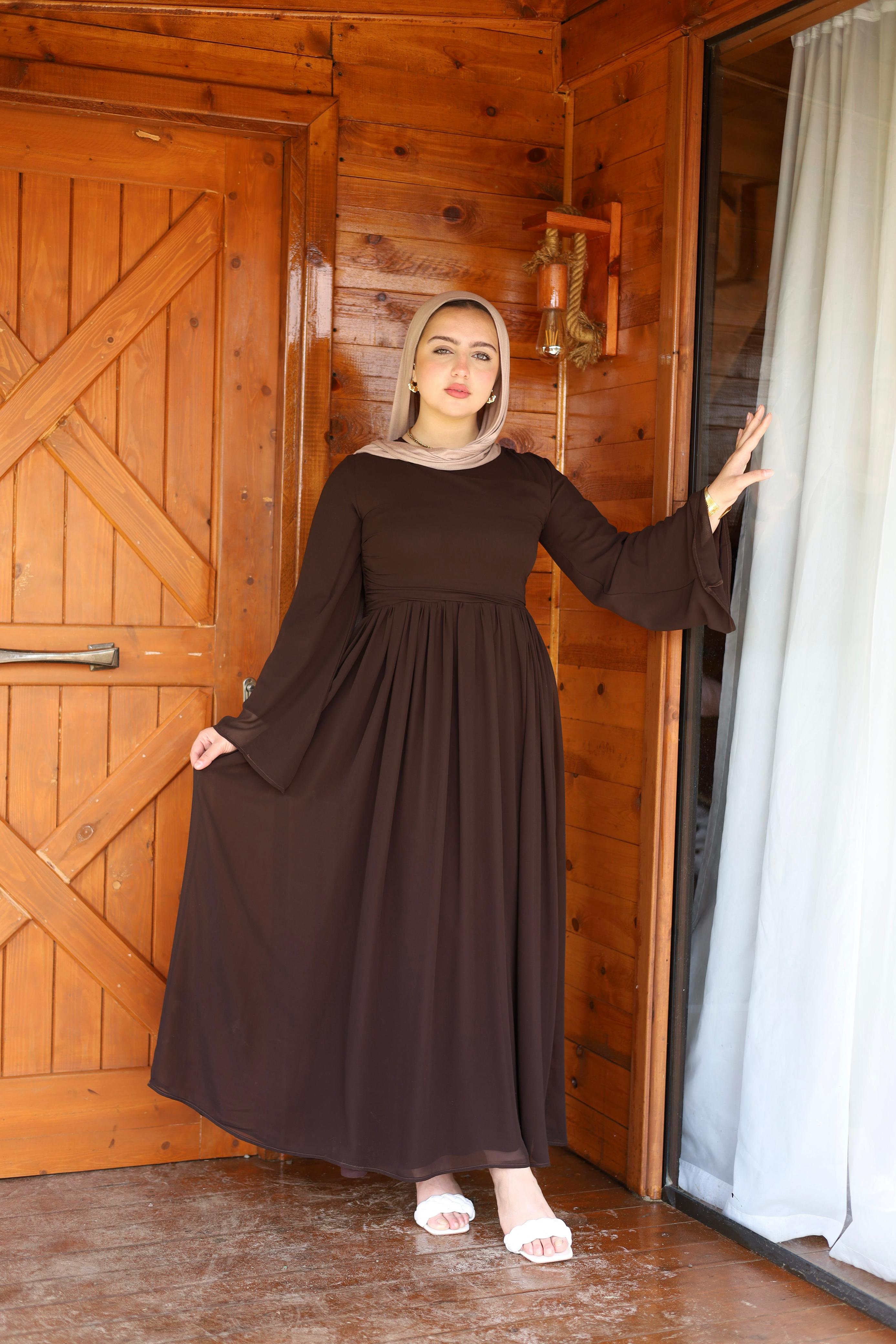 Chiffon pleats