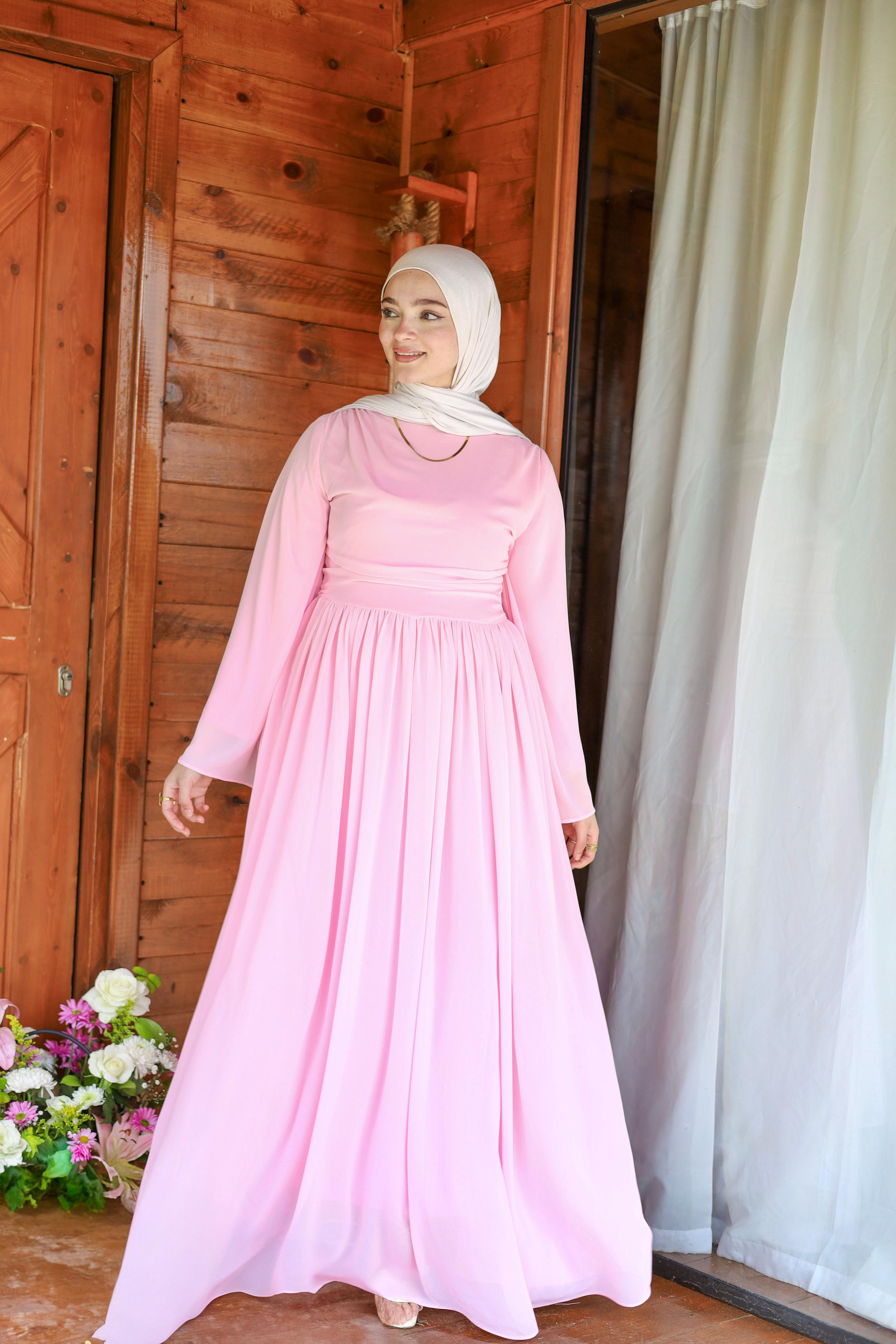 Chiffon pleats