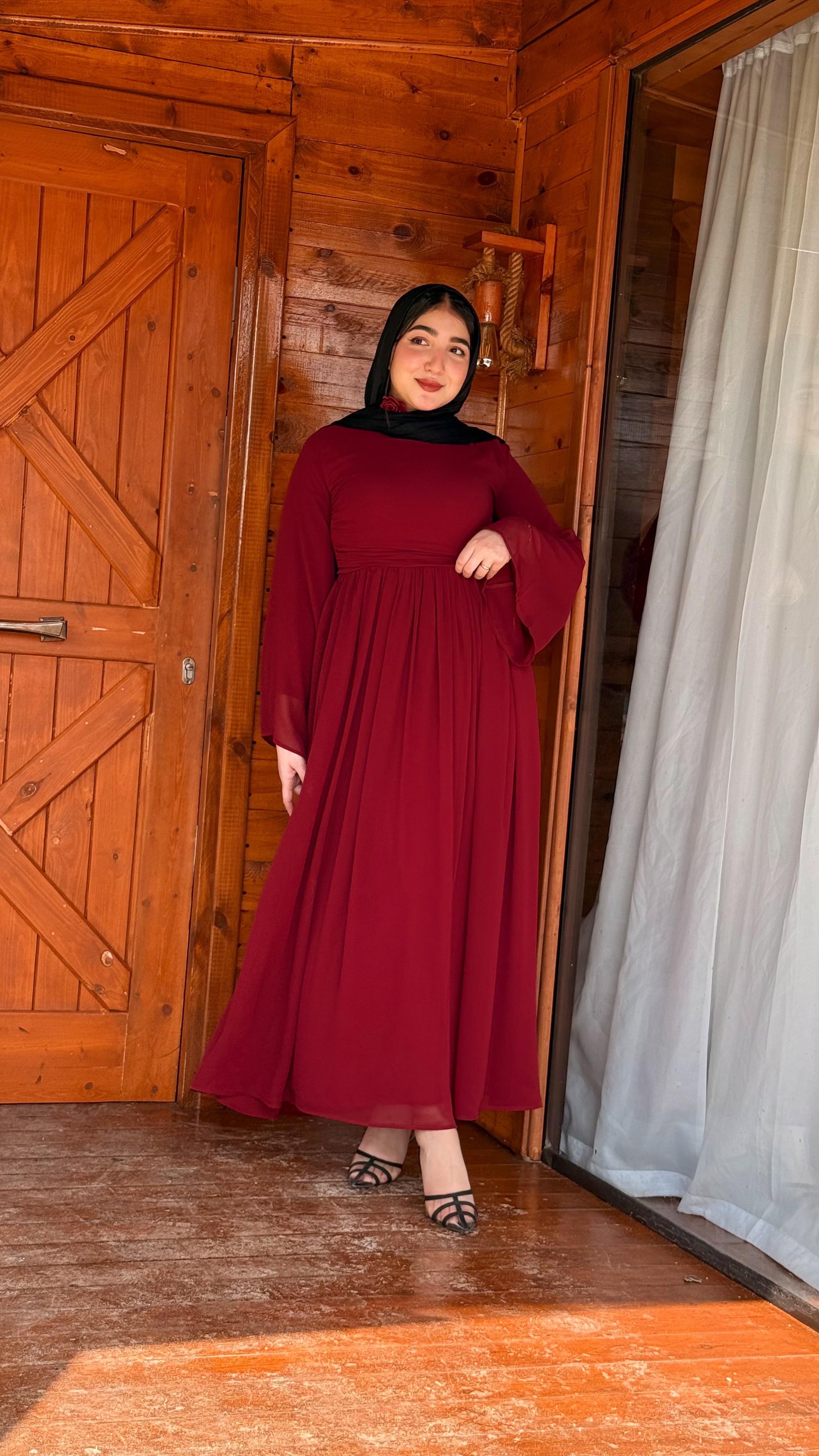 Chiffon pleats