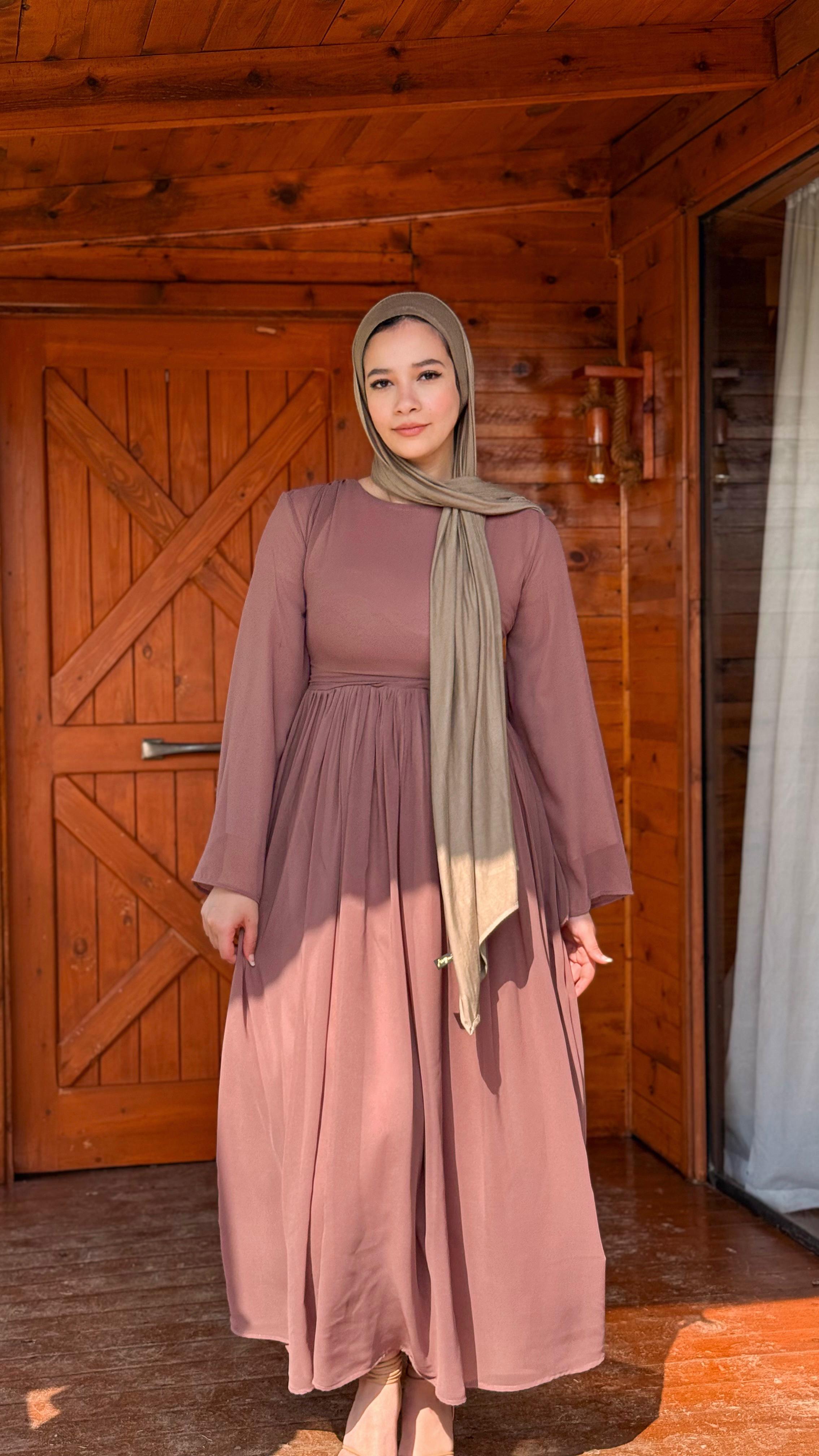 Chiffon pleats