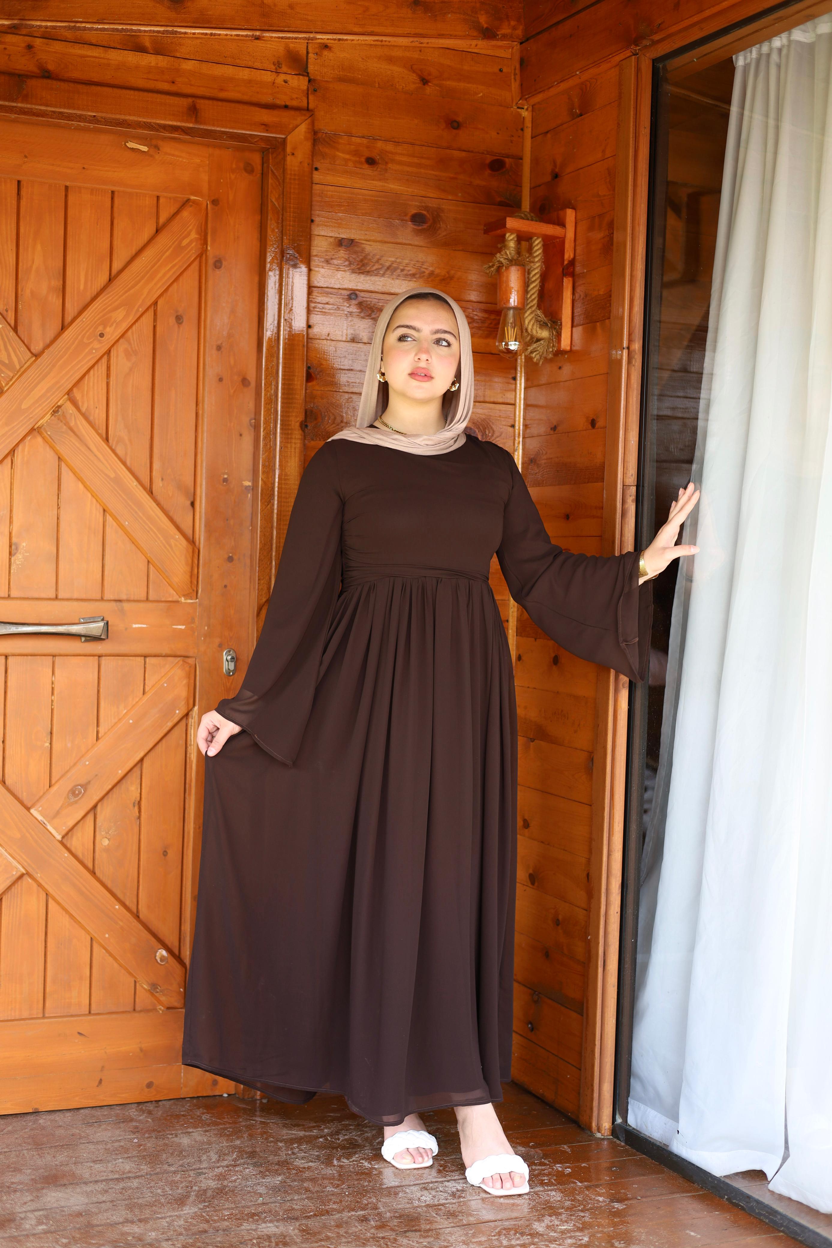 Chiffon pleats